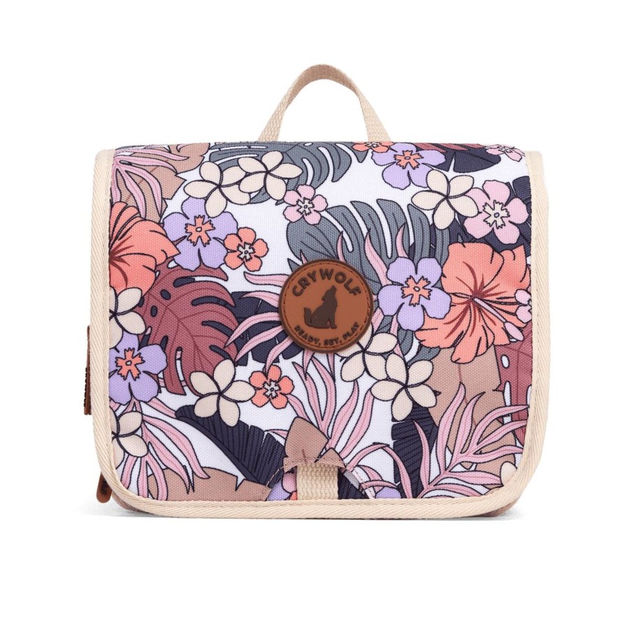 Child [2-14] Crywolf Bags + Mealtime | Crywolf Cosmetic Bag Tropical Floral