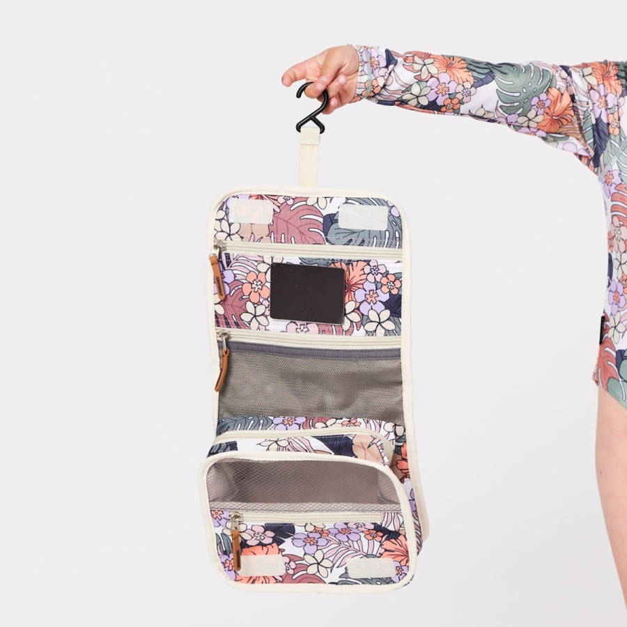 Child [2-14] Crywolf Bags + Mealtime | Crywolf Cosmetic Bag Tropical Floral