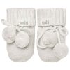 Baby [0-23M] Toshi Booties + Mittens | Toshi Organic Booties - Marley / Pebble