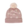 Child [2-14] Acorn Beanies | Acorn Raindrops Merino Beanie - Dusty Pink