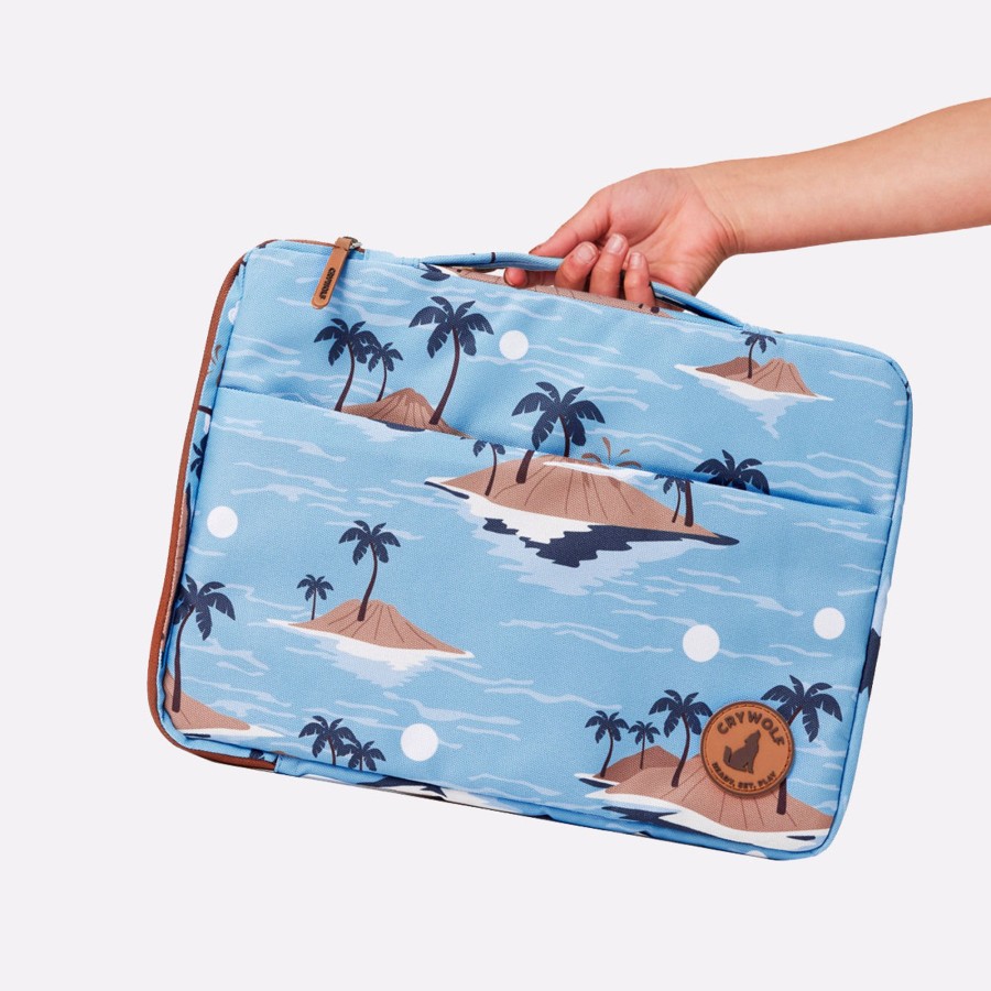 Child [2-14] Crywolf Bags + Mealtime | Crywolf Laptop Sleeve 13" Blue Lost Island