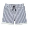 Child [2-14] Milky Bottoms | Milky Stripe Fleece Short - Oatmeal