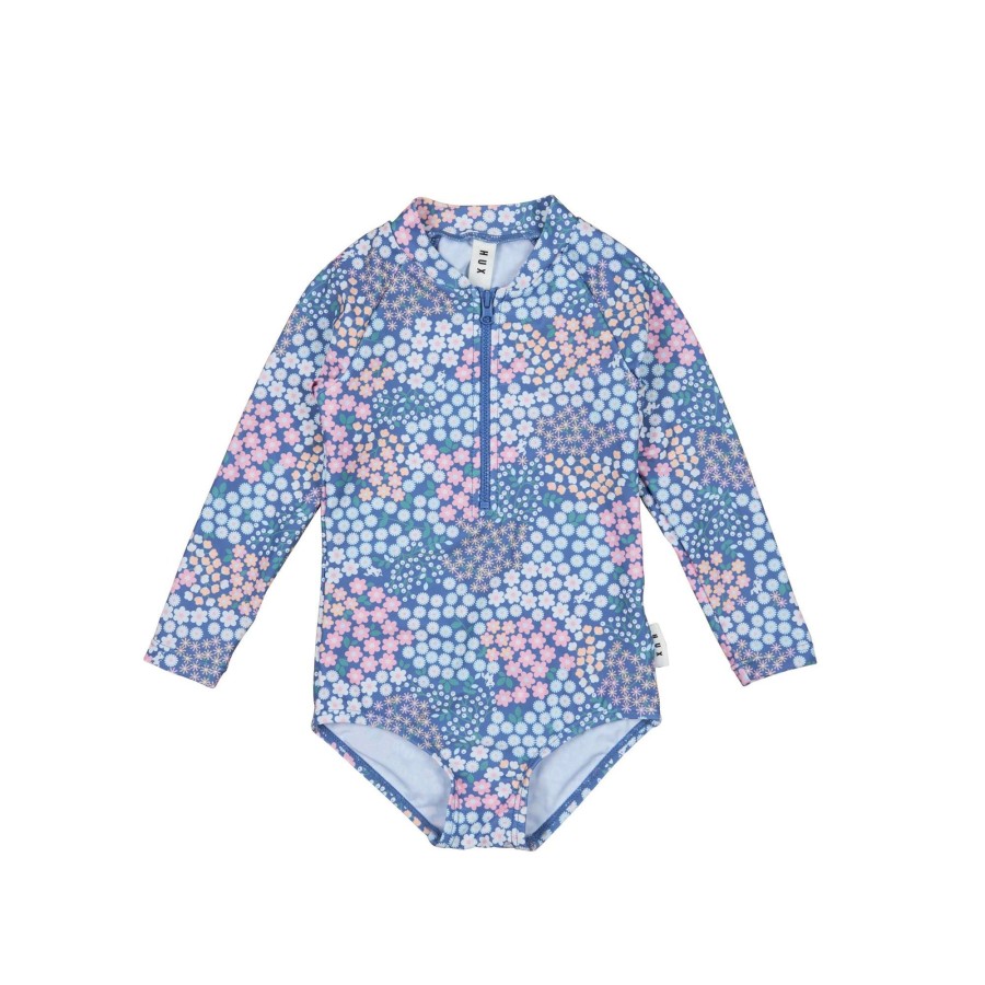 Child [2-14] Huxbaby Swim | Huxbaby Garden Floral Zip Swimsuit