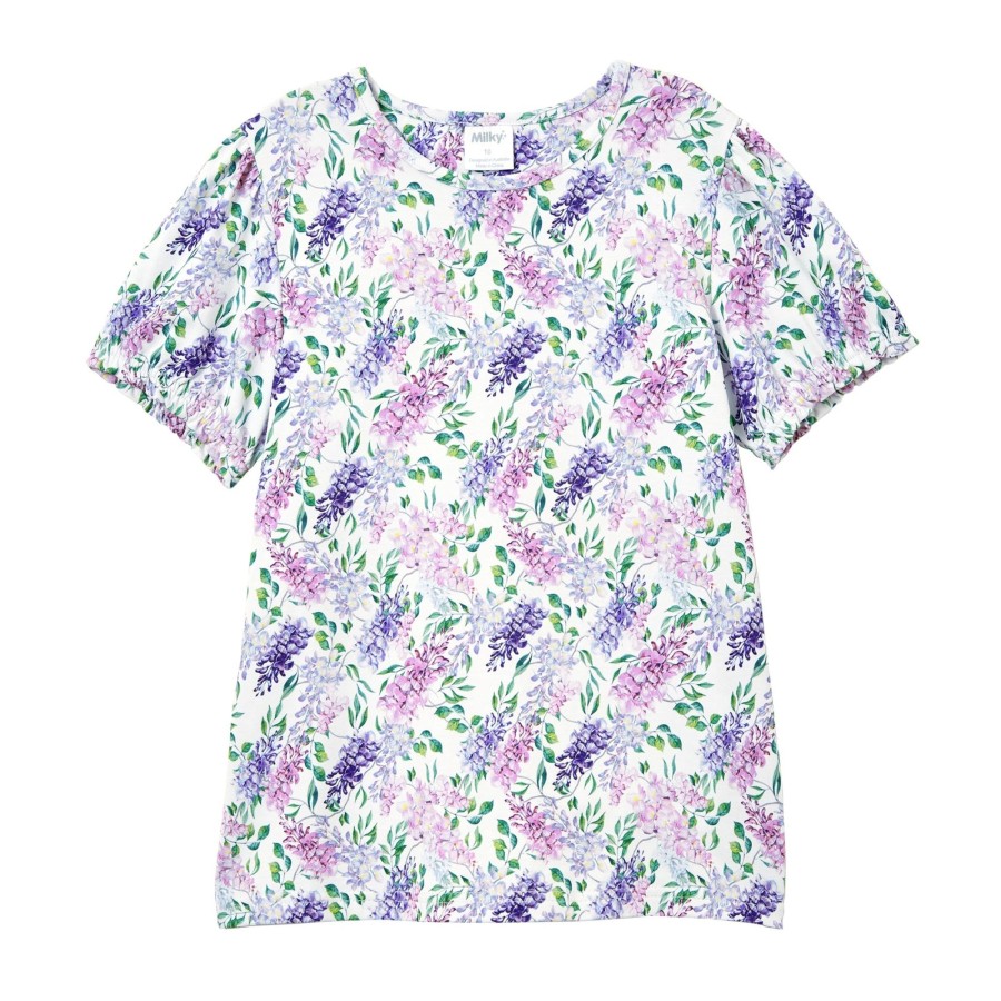 Baby [0-23M] Milky Tops | Milky Wisteria Tee