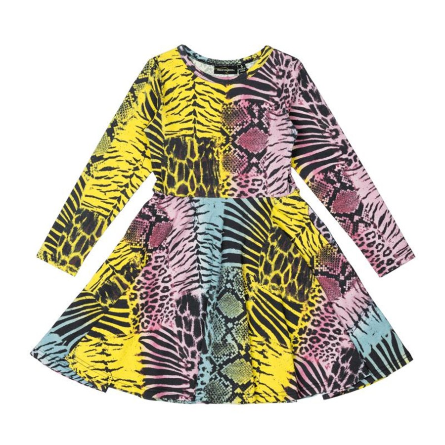 Child [2-14] Rock Your Baby Dresses | Rock Your Baby Colour Burn Waisted Dress