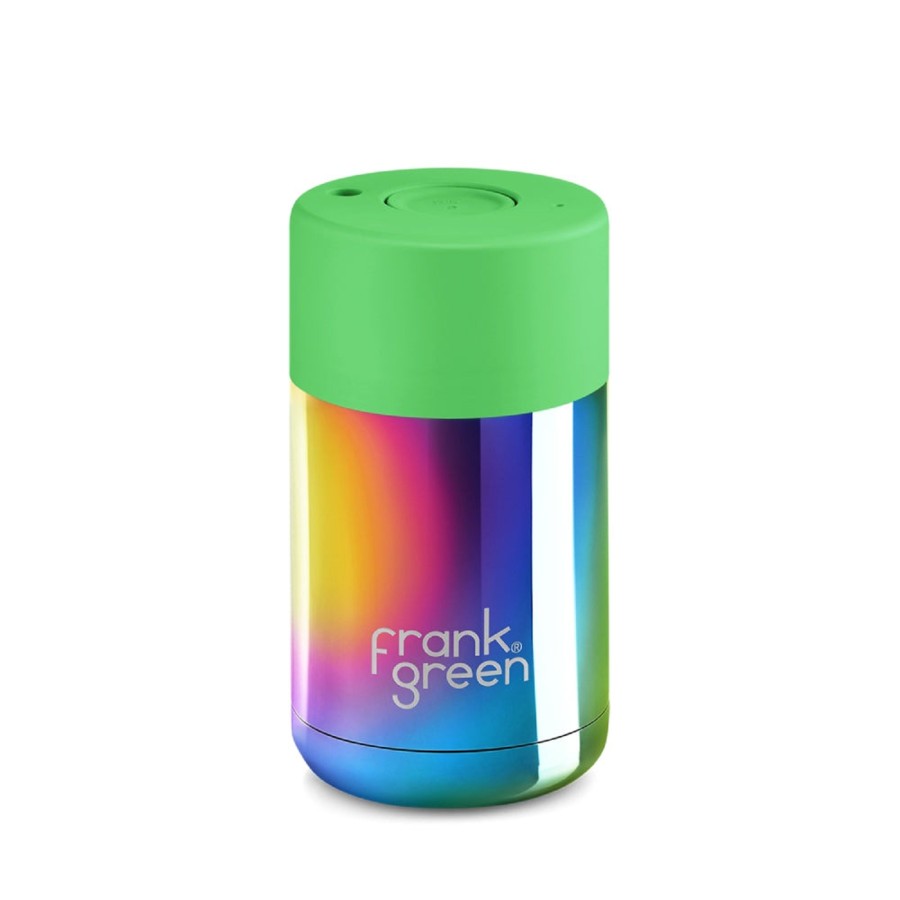 Grown Ups Frank Green | Frank Green Reusable Cup 295Ml - Rainbow/Neon Green