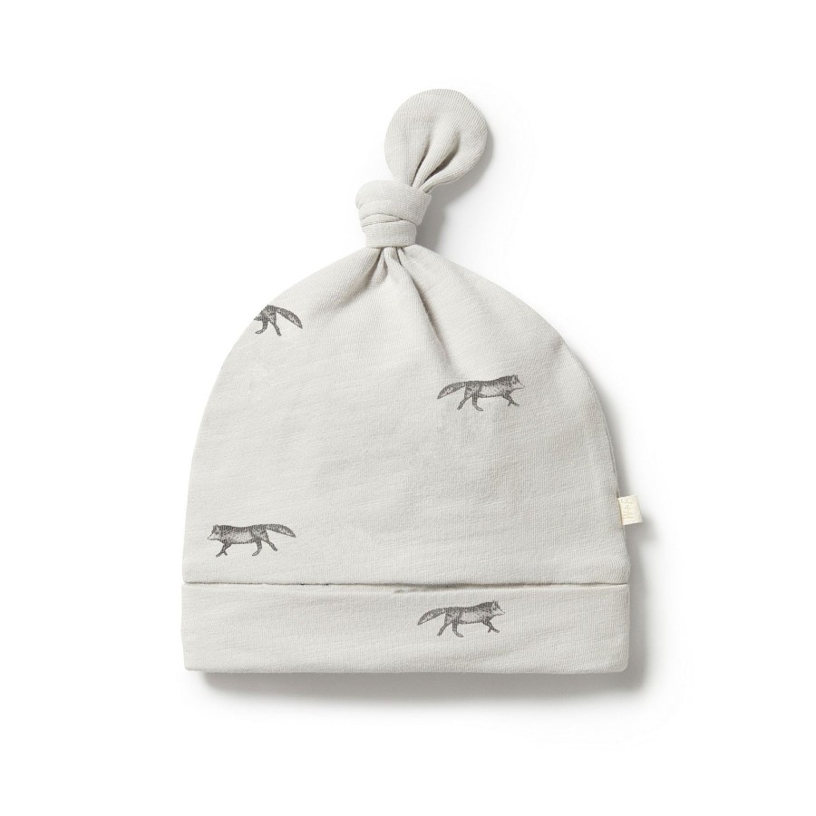 Baby [0-23M] Wilson & Frenchy Beanies | Wilson And Frenchy Organic Knot Hat - Mr Wolf