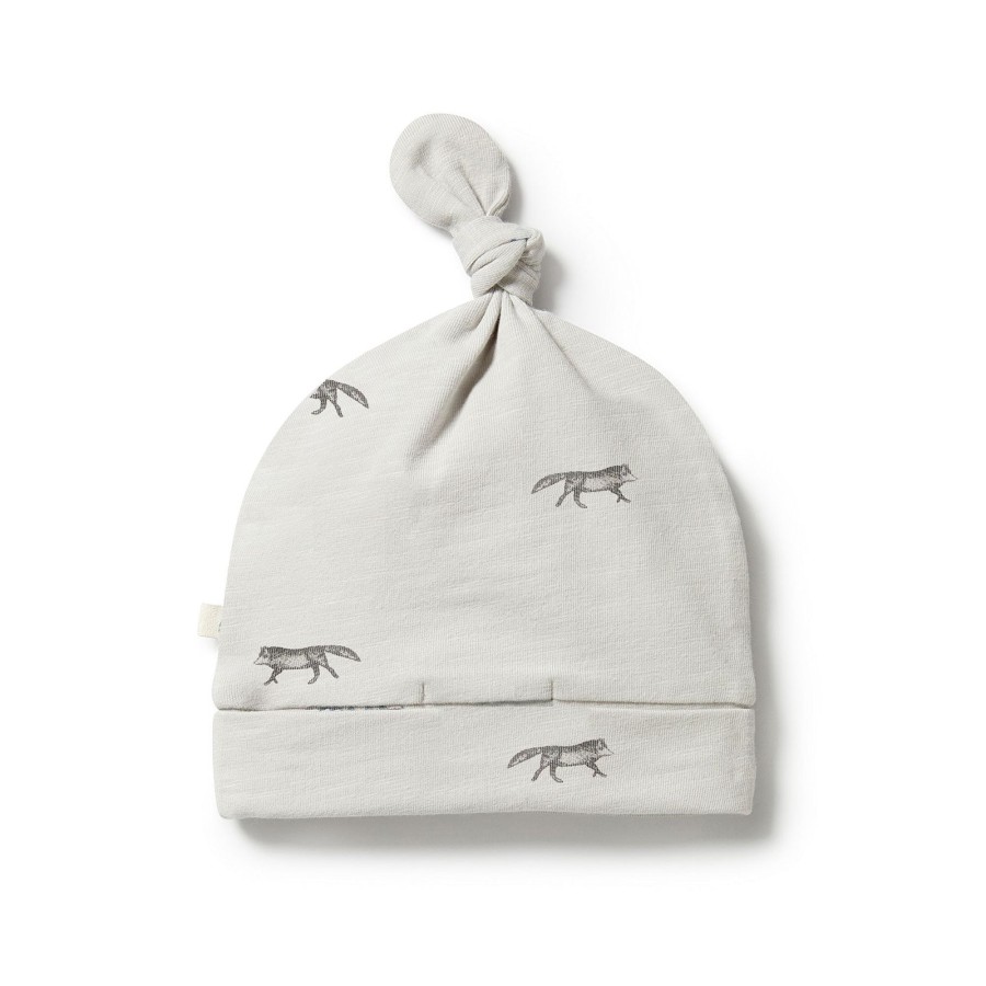 Baby [0-23M] Wilson & Frenchy Beanies | Wilson And Frenchy Organic Knot Hat - Mr Wolf