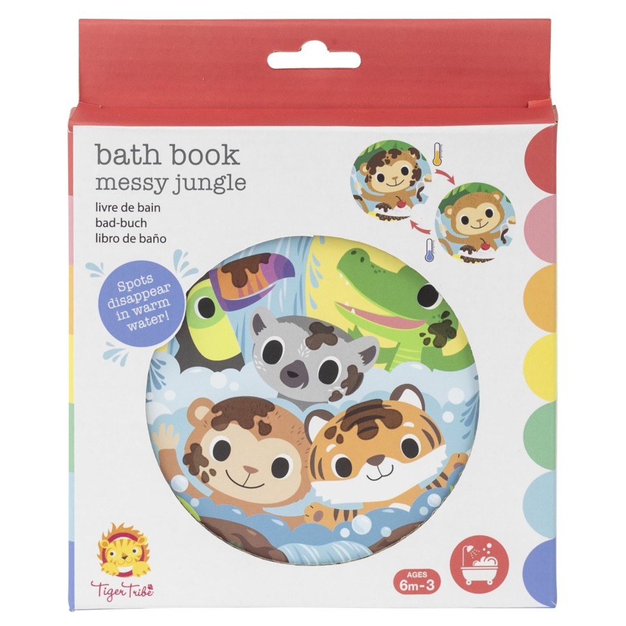 Play + Learn Tiger Tribe Books | Bath Book - Messy Jungle