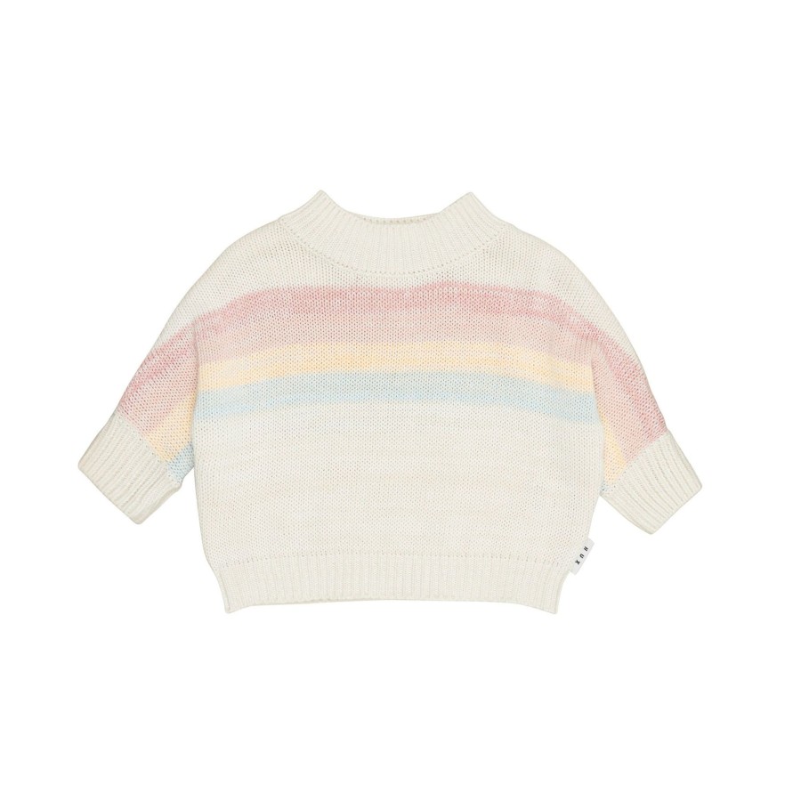 Child [2-14] Huxbaby Jumpers | Huxbaby Rainbow Stripe Knit Jumper