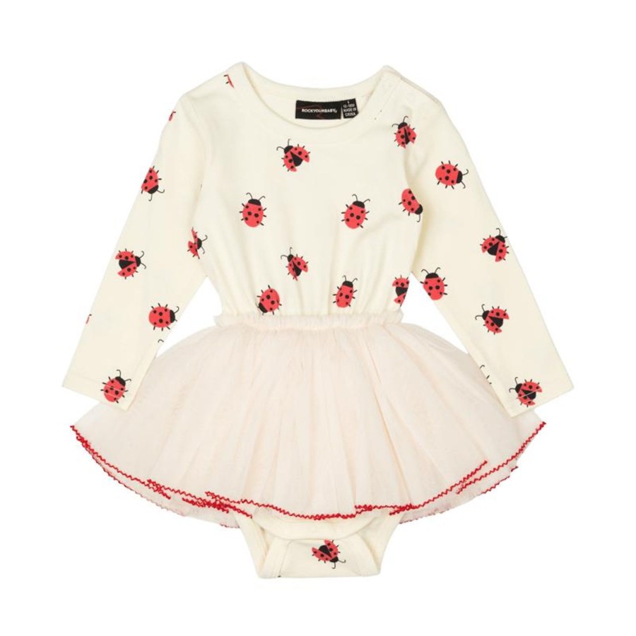 Baby [0-23M] Rock Your Baby Dresses | Rock Your Baby Ladybug Baby Circus Dress