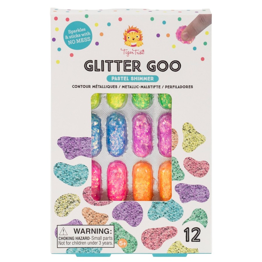 Play + Learn Tiger Tribe Small + Fun | Glitter Goo - Pastel Shimmer