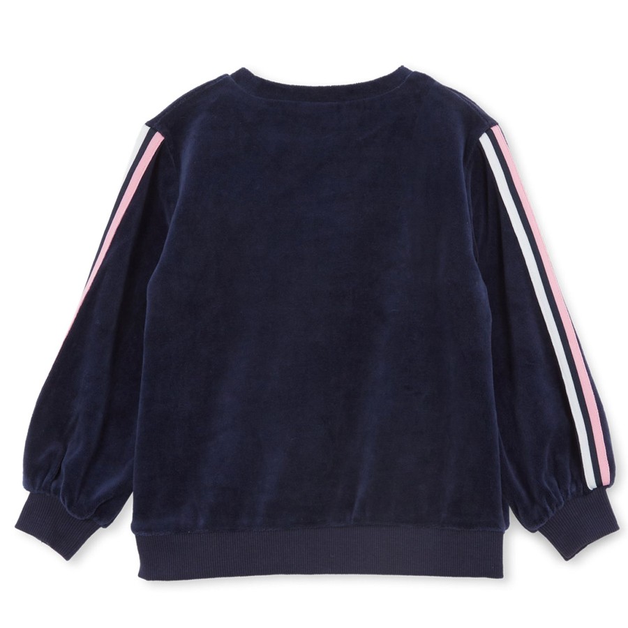 Baby [0-23M] Milky Jumpers | Milky Velour Detail Sweat - Navy