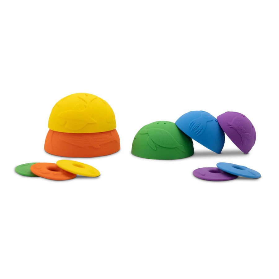 Play + Learn Jellystone Designs Bath Toys | Ocean Stacking Cup - Rainbow