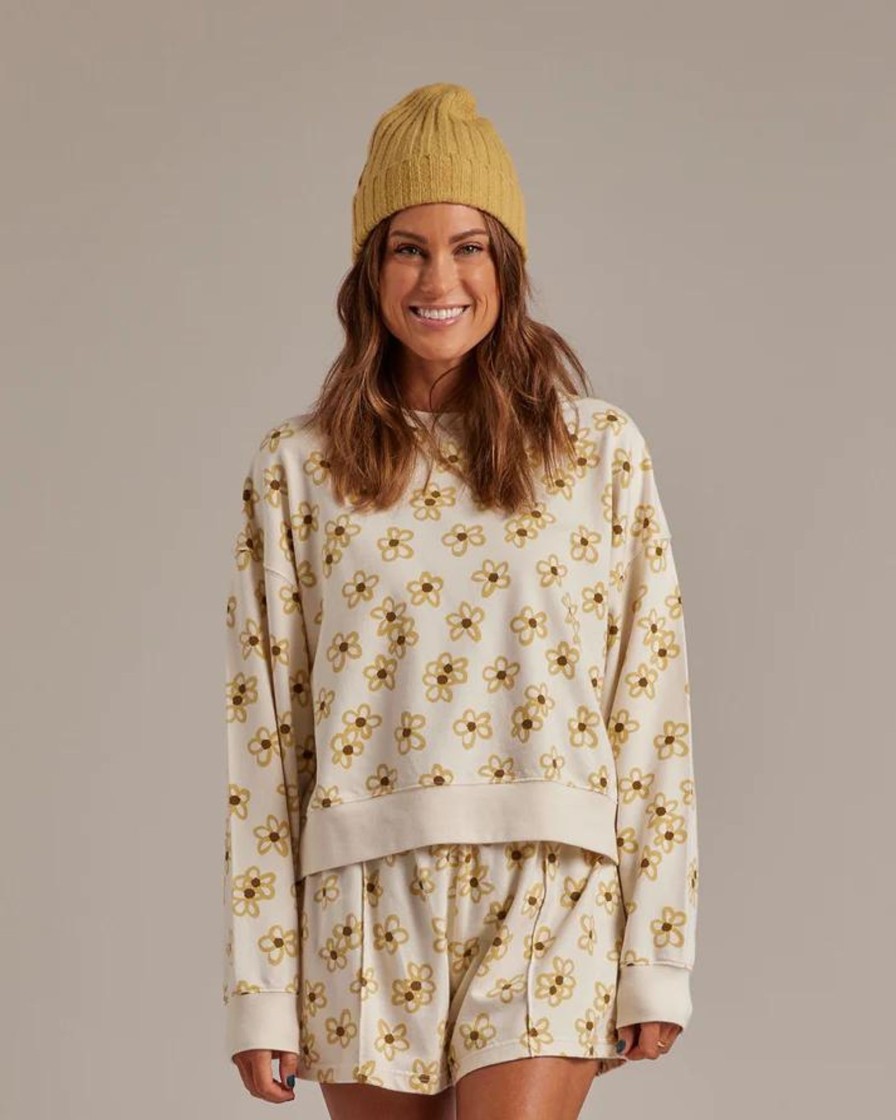 Grown Ups Rylee + Cru | Rylee + Cru Womens Boxy Pullover - Daisy