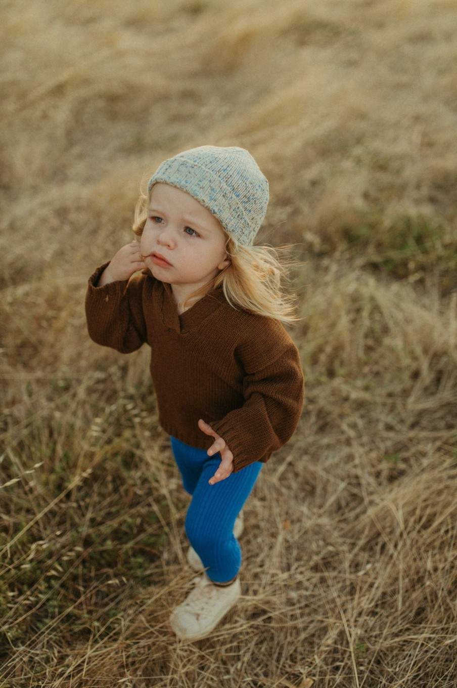 Child [2-14] Grown Jumpers | Grown Organic Collar Pull Over - Espresso