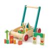 Play + Learn Tenderleaf Ride Ons + Push Alongs | Wagon With Blocks