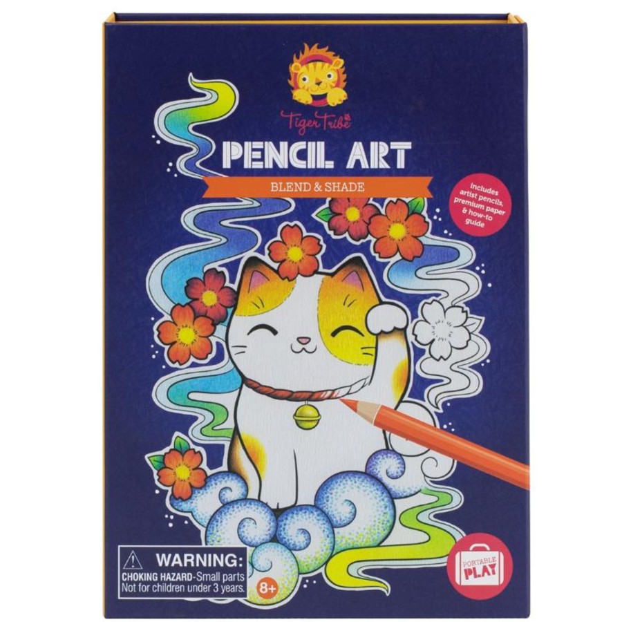 Play + Learn Tiger Tribe Activity Sets | Pencil Art - Blend And Shade