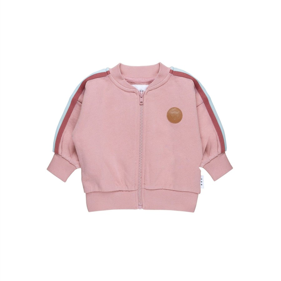 Child [2-14] Huxbaby Outerwear | Huxbaby Dusty Rose Retro Track Jacket