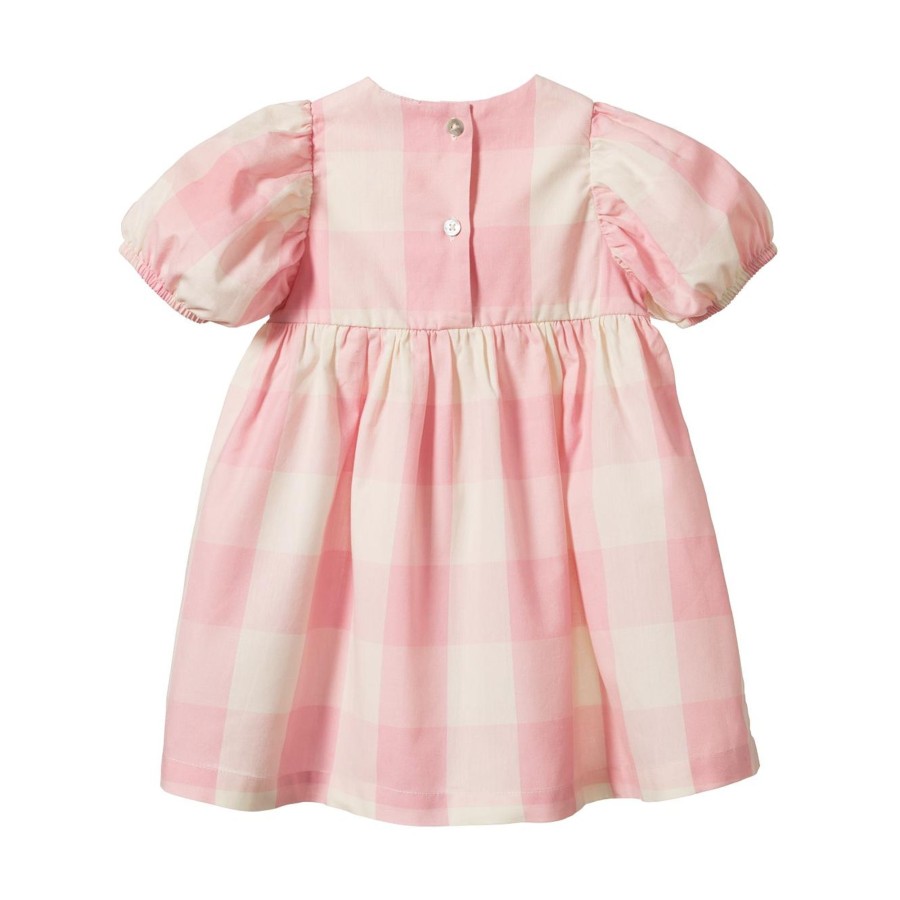 Baby [0-23M] Nature Baby Dresses | Nature Baby Albertine Dress - Summer Rose Check