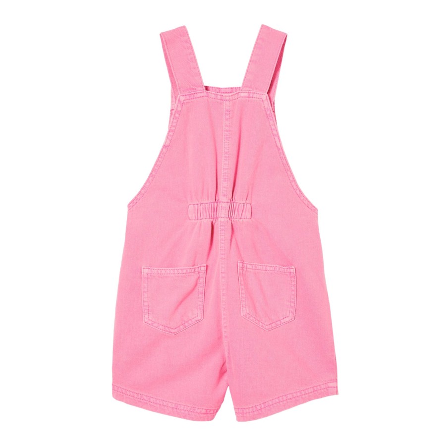 Child [2-14] Milky Overalls + Playsuits | Milky Pink Denim Overall - Pink