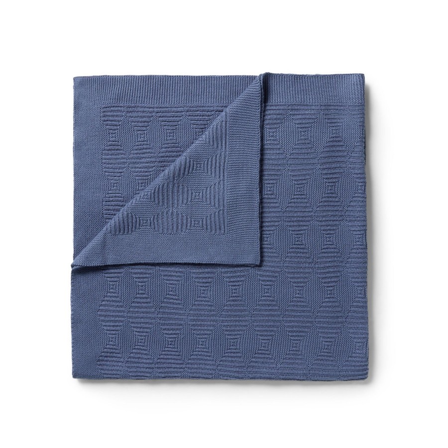 Baby [0-23M] Wilson & Frenchy Blankets | Wilson & Frenchy Knitted Jacquard Blanket - Blue Depths