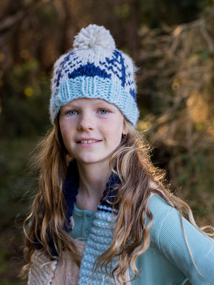 Baby [0-23M] Acorn Beanies | Acorn Forest Beanie - Navy & Blue