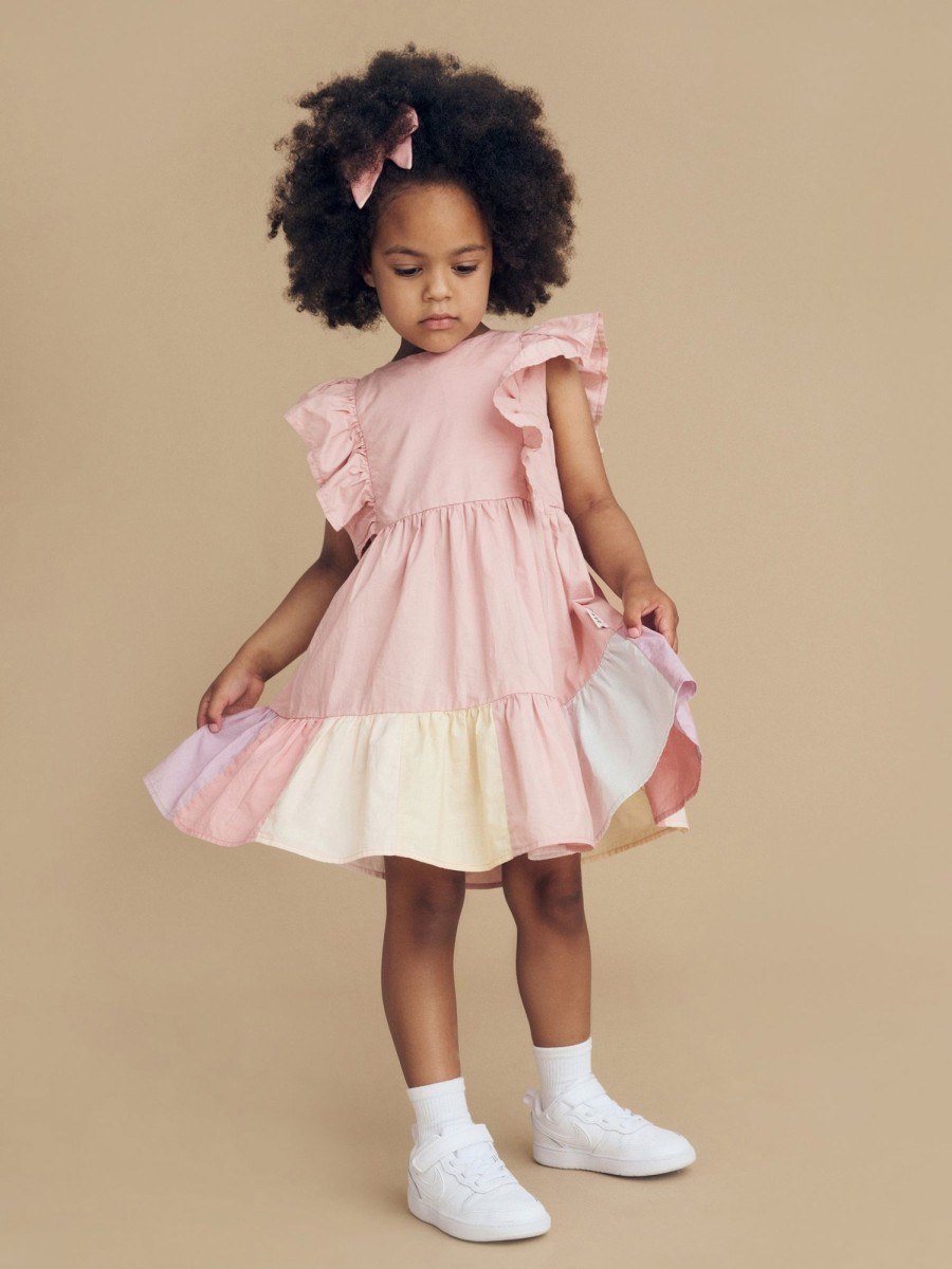 Baby [0-23M] Huxbaby Dresses | Huxbaby Riley Rainbow Hem Dress