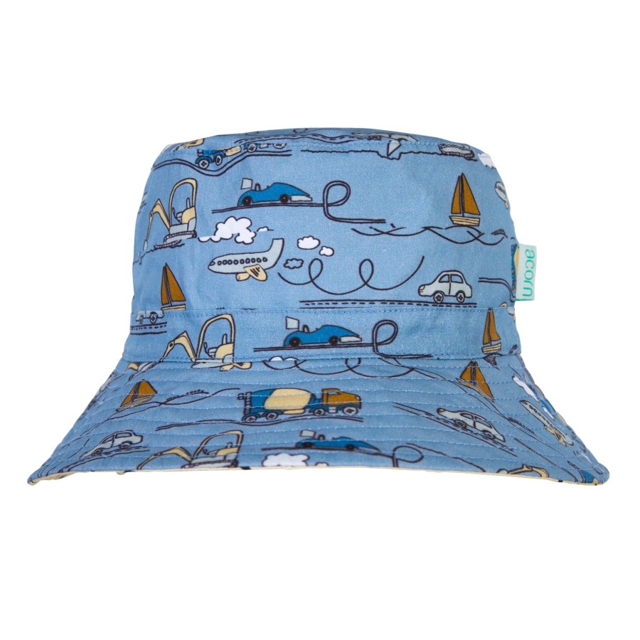 Baby [0-23M] Acorn Hats | Acorn Wide Brim Bucket Hat - Transport