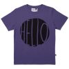 Child [2-14] Minti Tops | Minti Hello Stamp Tee - Purple