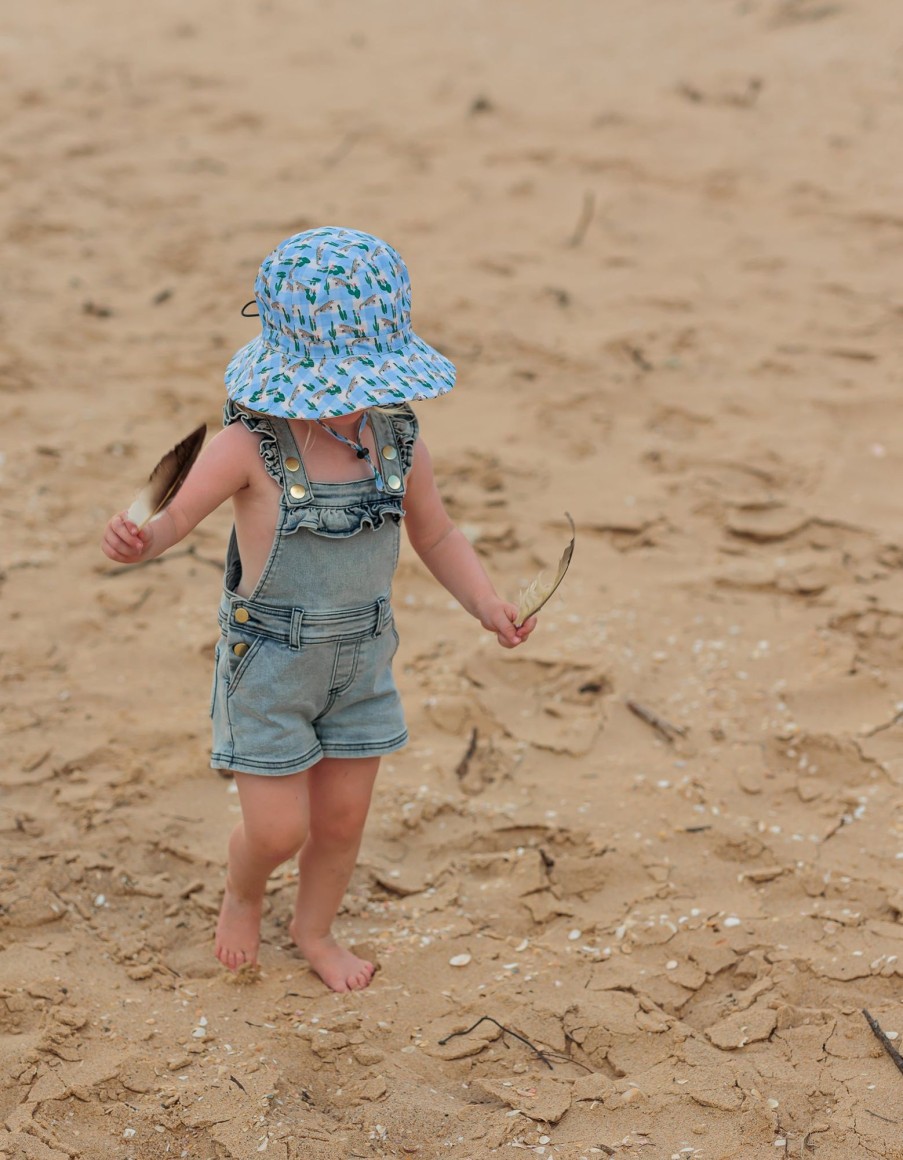 Child [2-14] Acorn Hats | Acorn Wide Brim Bucket Hat - Kimono Dragon