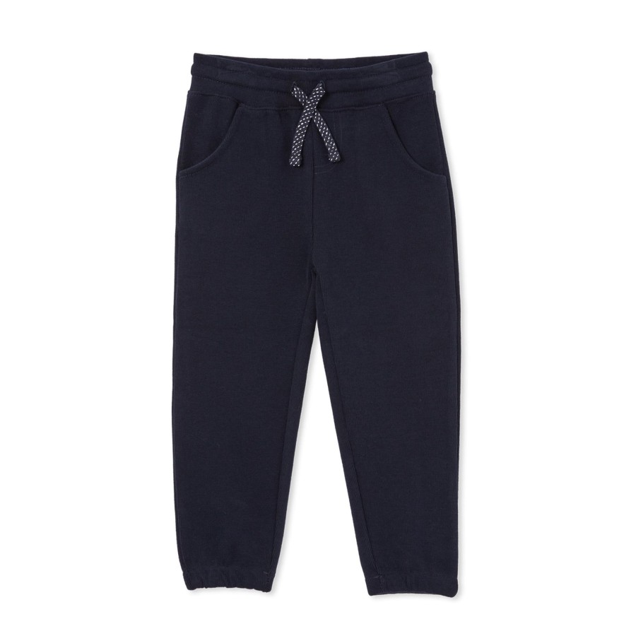 Child [2-14] Milky Bottoms | Milky French Rib Trackies - Navy