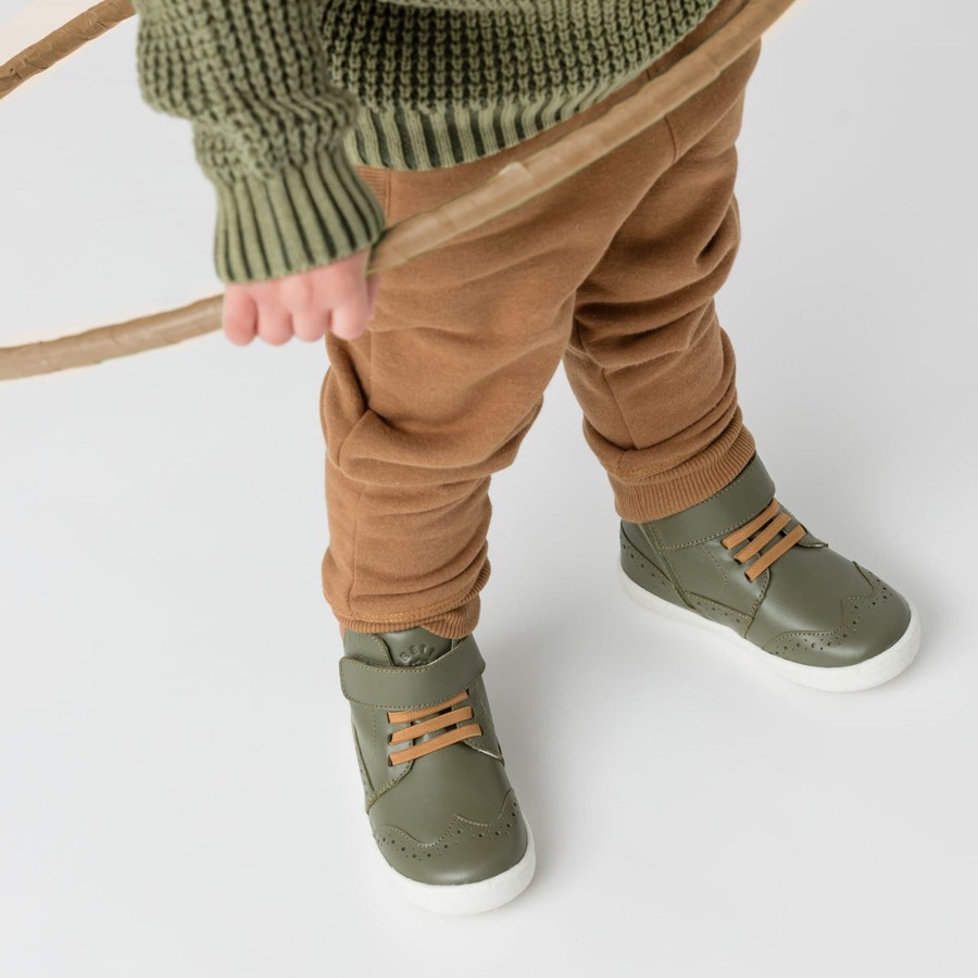 Child [2-14] Pretty Brave Footwear | Pretty Brave Harley Boot - Khaki