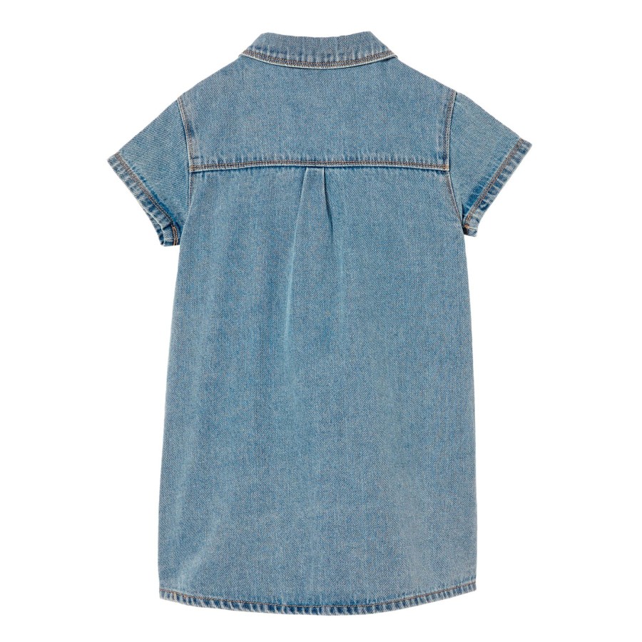 Child [2-14] Milky Dresses | Milky Utility Denim Dress - Denim