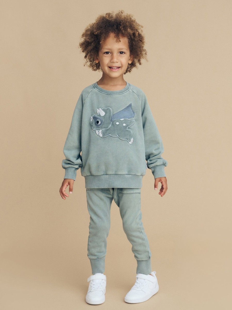 Baby [0-23M] Huxbaby Jumpers | Huxbaby Super Dino Sweatshirt