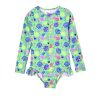 Baby [0-23M] Milky Swim | Milky Peacock Long Sleeve Swimsuit - Peacock Green