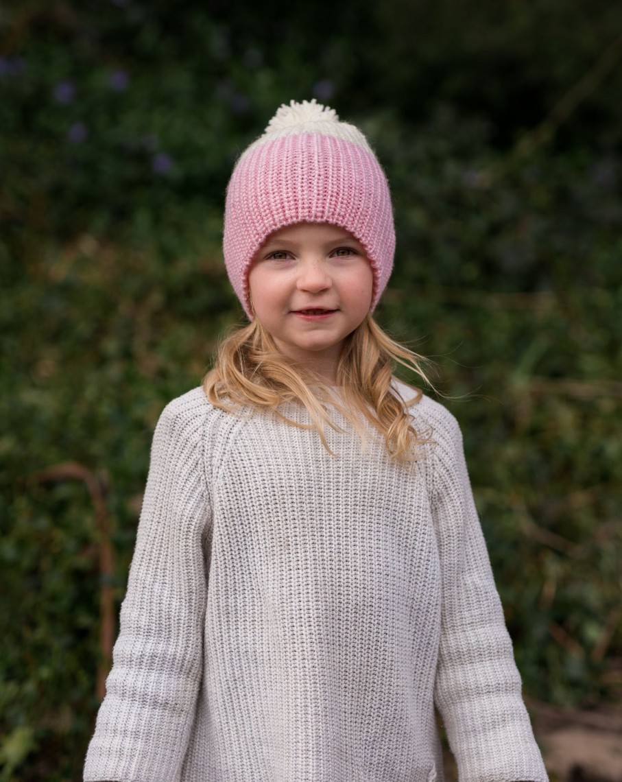 Child [2-14] Acorn Beanies | Acorn Mountain Beanie - Pink