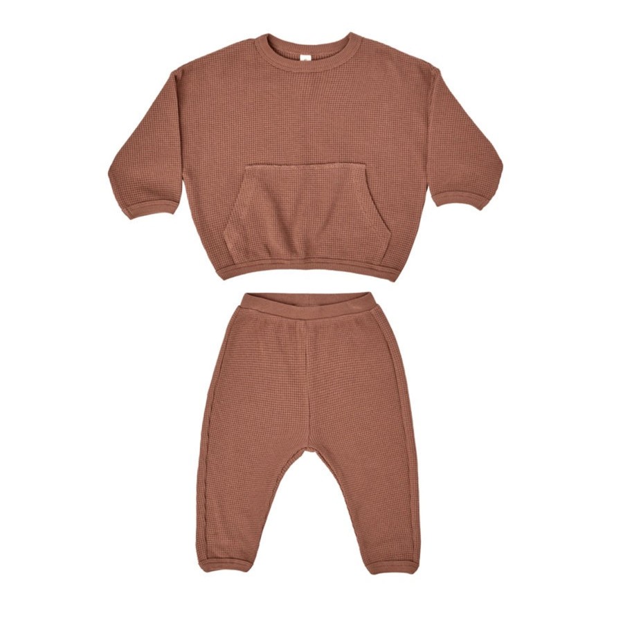 Child [2-14] Quincy Mae Jumpers | Quincy Mae Waffle Sweat Set | Sienna