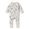 Baby [0-23M] Wilson & Frenchy All In One | Wilson And Frenchy Organic Zipsuit With Feet Petit Puffin