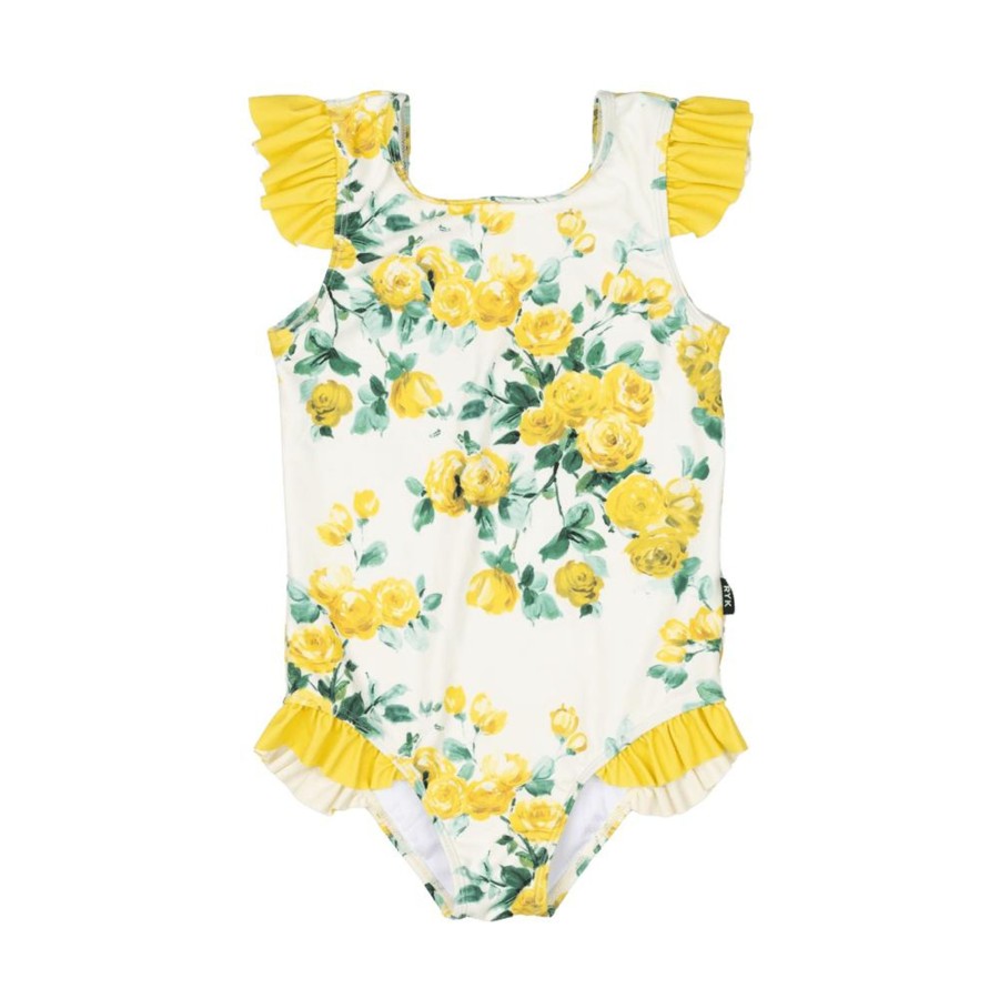 Child [2-14] Rock Your Baby Swim | Rock Your Baby One Piece - Yellow Roses