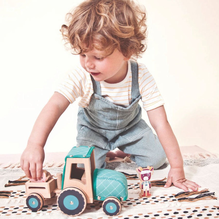 Play + Learn Lilliputiens Animals | Lilliputiens - Tractor