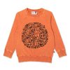 Child [2-14] Minti Jumpers | Minti Hello Circle Crew - Orange Wash