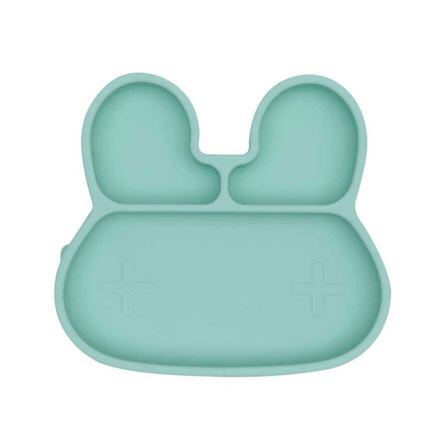 Baby [0-23M] We Might Be Tiny Feeding | Bunny Stickie Plate - Mint