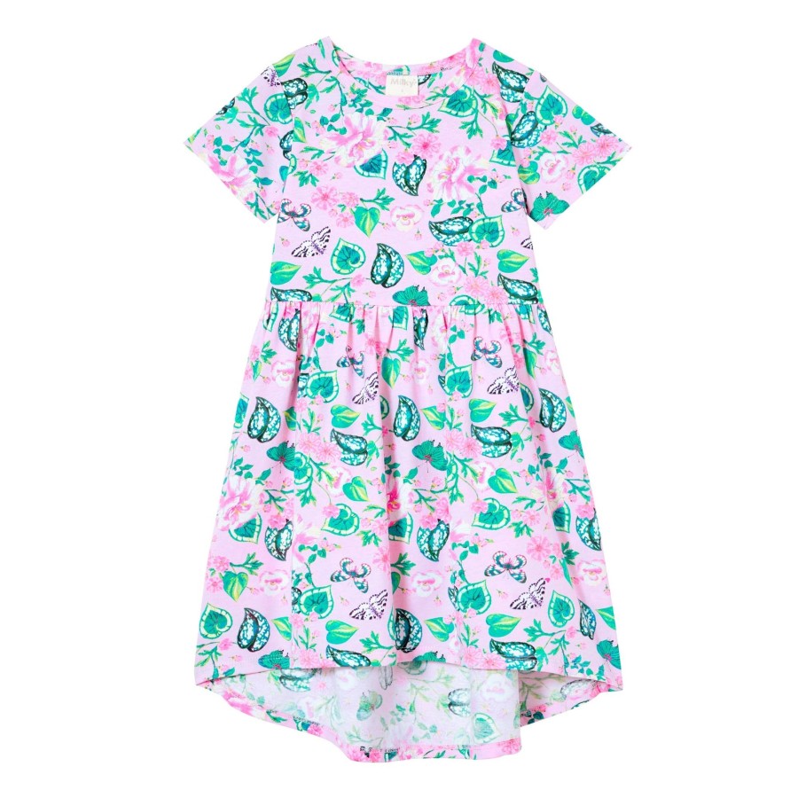 Baby [0-23M] Milky Dresses | Milky Butterfly Hi-Lo Dress