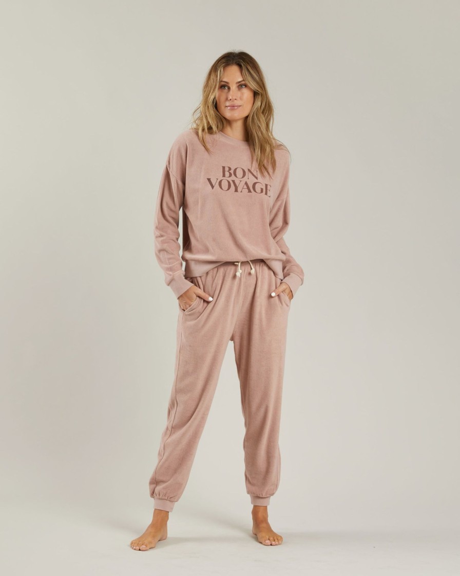 Grown Ups Rylee + Cru | Rylee + Cru Mama Terry Jogger Pant - Mauve