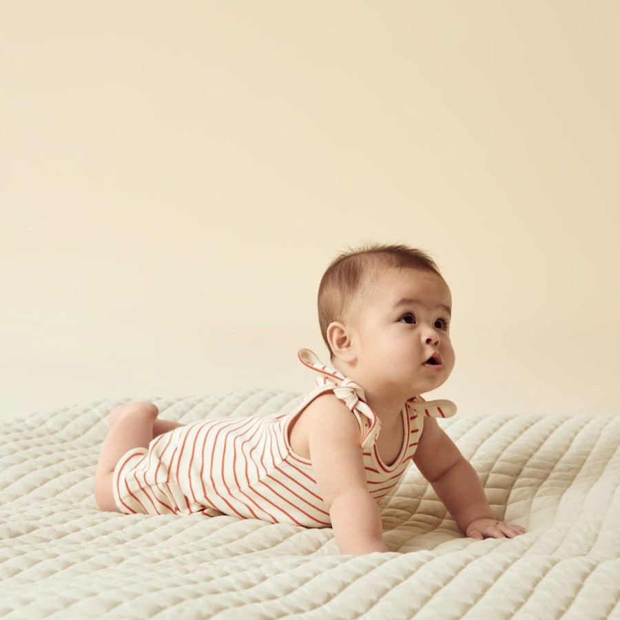 Baby [0-23M] Wilson & Frenchy Bottoms | Wilson And Frenchy Organic Bloomer Short Petit Rouge