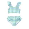 Child [2-14] Milky Swim | Milky Blue Gingham Bikini - Ice Blue