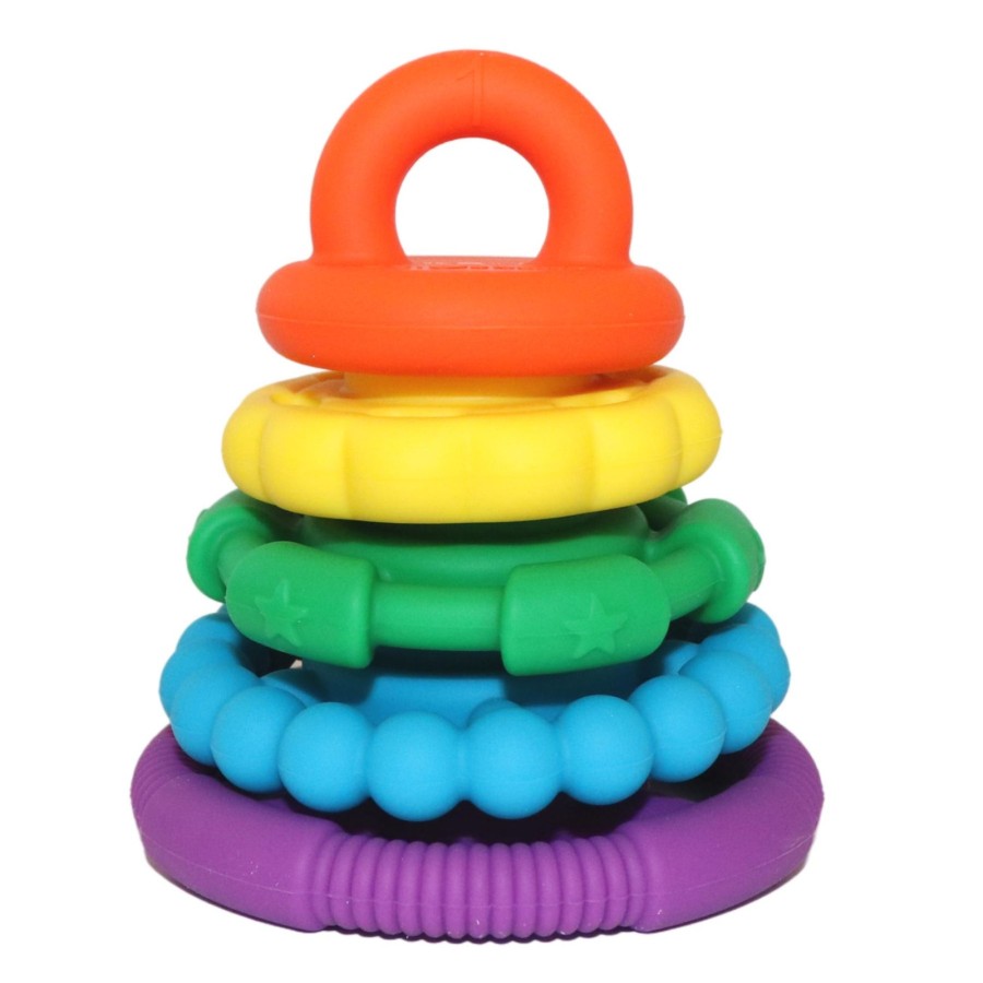 Baby [0-23M] Jellystone Designs Graspers + Stackers | Rainbow Stacker | Bright