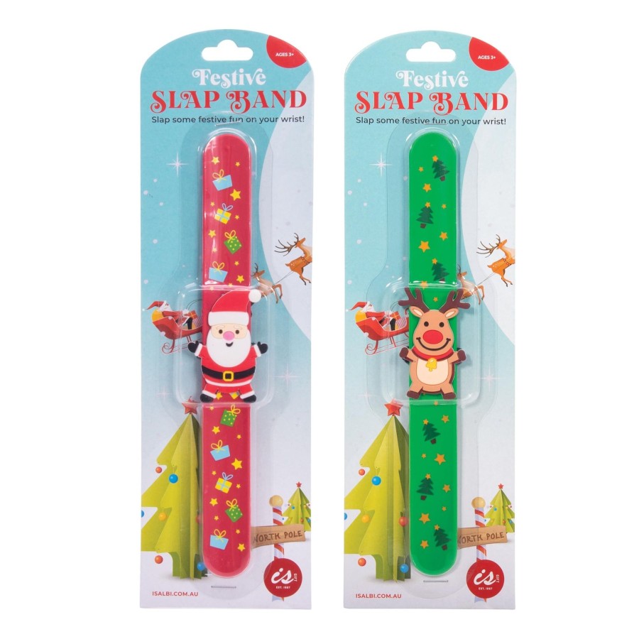 Play + Learn IS GIFT Small + Fun | Festive Slap Bands - Assorted