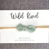 Child [2-14] Wild Kind Hair Accessories | Wild Kind Ida Small Cord Bow - Sage